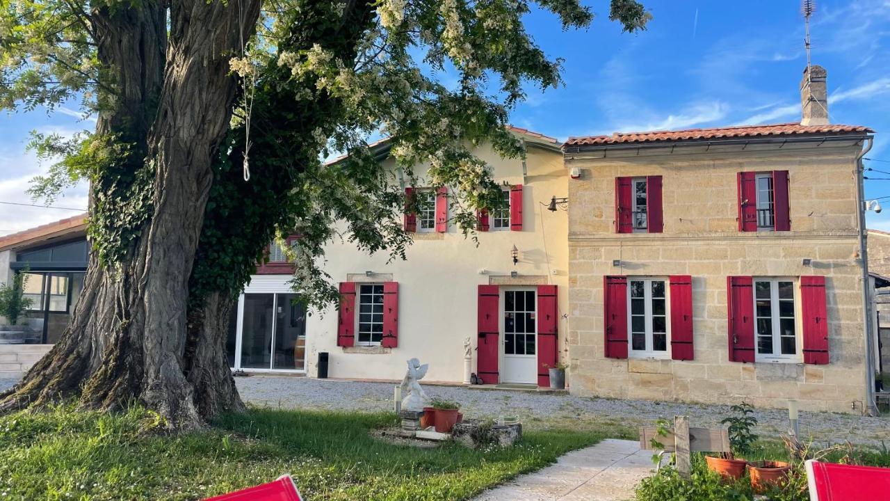 Les Artigues-de-Lussac Aux Abris Des Vents D'Anges Bed & Breakfast エクステリア 写真